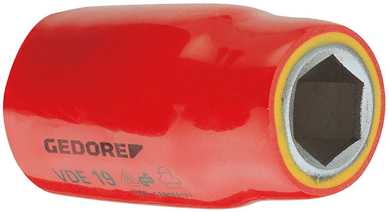 Gedore VDE 19 12 6122860 sześciokąt Nasadka VDE izolowany 12 mm 1/2" 12 mm 1/2" (12.5 mm) - obrazek 1