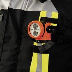 Reflektor ręczny akumulatorowy AccuLux HL25 EX Set 458581 210 lm czarny, signal orange
