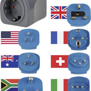 Adapter podróżny Brennenstuhl 1508160 Zestaw 7-elementowy 1508160 Adapter podróżny Brennenstuhl 1508160 Zestaw 7-elementowy 1508160