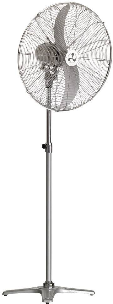 CasaFan WM2 Stand Eco Wentylator stojący 123 W (Ø x W) 65 cm x 1580 mm srebrno-szary, chrom (błyszczący) oscylacje, ruch - obrazek 1