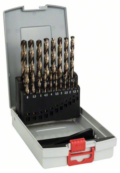 19-częściowy zestaw wierteł do metalu HSS-Co 1–10mm Bosch 2608587014 19-częściowy zestaw wierteł do metalu HSS-Co 1–10mm Bosch 2608587014