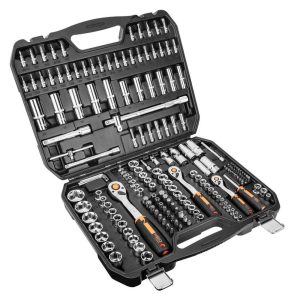 Klucze nasadowe NEO Tools 1/2″, 3/8″, 1/4″ zestaw 182szt. 10-074 Klucze nasadowe NEO Tools 1/2″, 3/8″, 1/4″ zestaw 182szt. 10-074