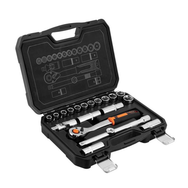 Klucze nasadowe NEO Tools 1/2″ zestaw 20szt. 10-032 Klucze nasadowe NEO Tools 1/2″ zestaw 20szt. 10-032
