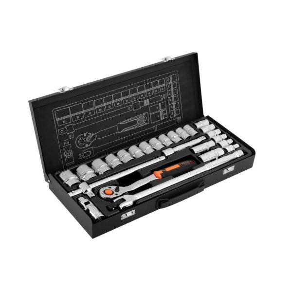 Klucze nasadowe NEO Tools 1/2″ zestaw 25szt. 10-036