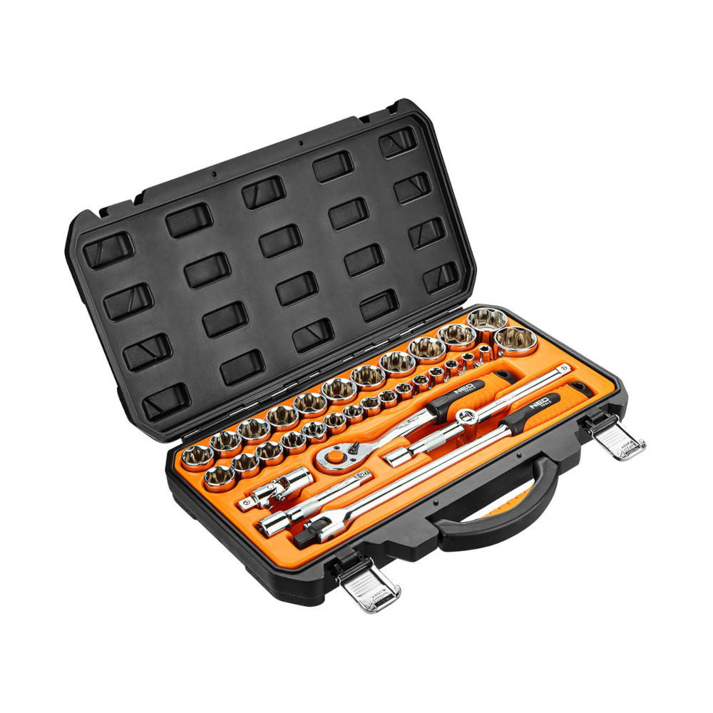 Klucze nasadowe NEO Tools 1/2" zestaw 33szt. 08-692 - obrazek 1