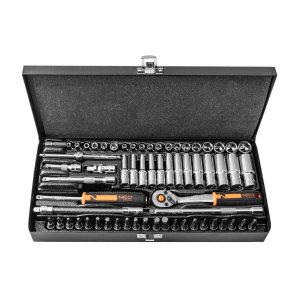 Klucze nasadowe NEO Tools 1/4″ zestaw 63szt. 10-008 Klucze nasadowe NEO Tools 1/4″ zestaw 63szt. 10-008