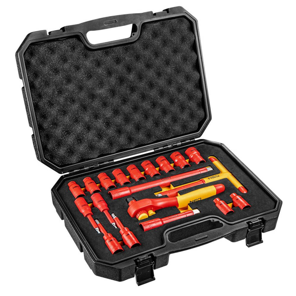 Klucze nasadowe NEO Tools 1000V 19szt. 01-306 - obrazek 1