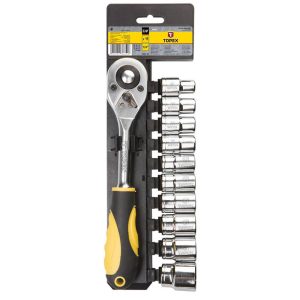 Klucze nasadowe Topex 1/2” zestaw 11szt. 38D652 Klucze nasadowe Topex 1/2” zestaw 11szt. 38D652