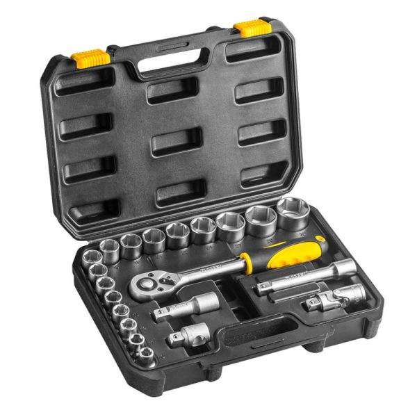 Klucze nasadowe Topex 1/2” zestaw 21szt. 38D642 Klucze nasadowe Topex 1/2” zestaw 21szt. 38D642