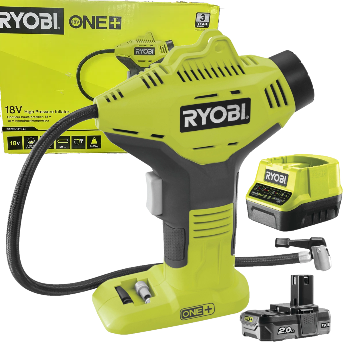 Kompresor Ryobi R18PI-120GJ - obrazek 1