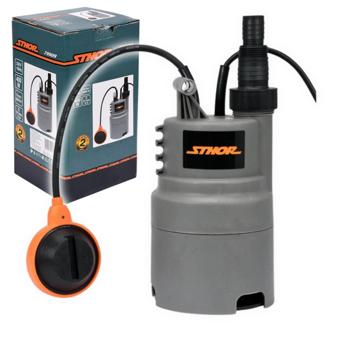 Pompa zanurzeniowa Sthor 400 W 79909 - obrazek 1