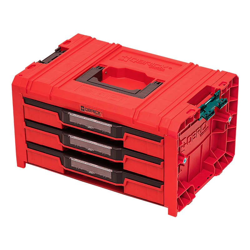 Skrzynia narzędziowa Qbrick System PRO Drawer 3 Toolbox Expert RED Ultra HD - obrazek 1