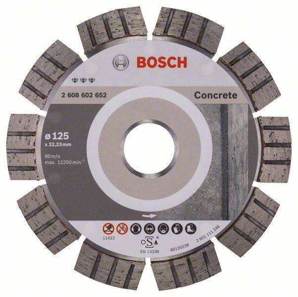 Tarcza diamentowa Bosch Best For Concrete 125x22,23 mm 2608602652 - obrazek 1