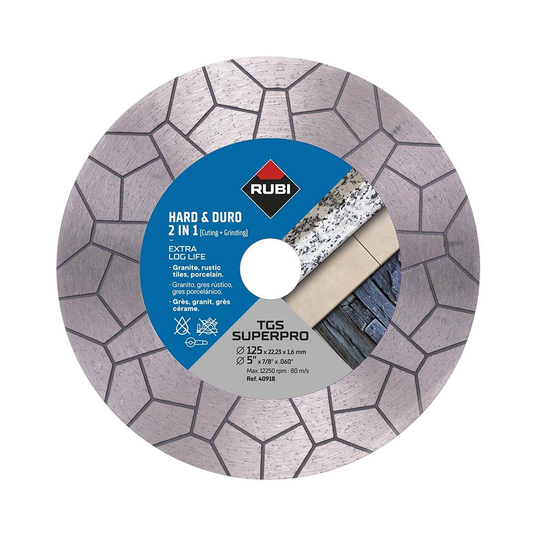 Tarcza diamentowa do gresu RUBI TGS 125 SUPERPRO - obrazek 1