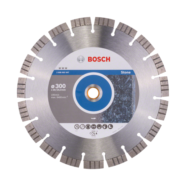 Tarcza do cięcia kamienia 300×20/25,4 mm Bosch 2608602647 Tarcza do cięcia kamienia 300×20/25,4 mm Bosch 2608602647