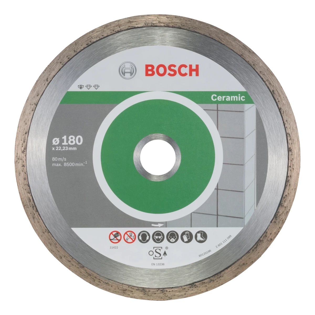Tarcza do cięcia płytek 180x22,23 mm Bosch 2608603233 - obrazek 1