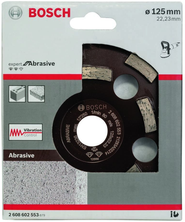 Tarcza garnkowa Bosch Expert for Abrasive 125 mm x 22,23 x 4,5mm 2608602553 - obrazek 1