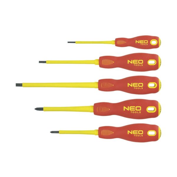 Wkrętaki NEO Tools 1000V zestaw 5 szt. 04-220 Wkrętaki NEO Tools 1000V zestaw 5 szt. 04-220