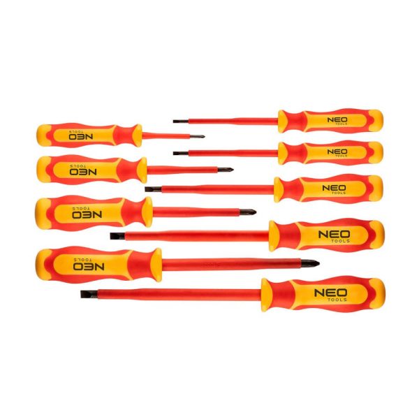 Wkrętaki NEO Tools 1000V zestaw 9 szt. 04-143 Wkrętaki NEO Tools 1000V zestaw 9 szt. 04-143