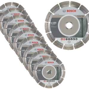 Zestaw 10 szt. tarcz diamentowych do betonu Bosch 2608603242 Zestaw 10 szt. tarcz diamentowych do betonu Bosch 2608603242