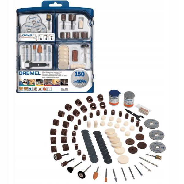 Zestaw akcesoriów Dremel 2615S724JA 150 el. Zestaw akcesoriów Dremel 2615S724JA 150 el.