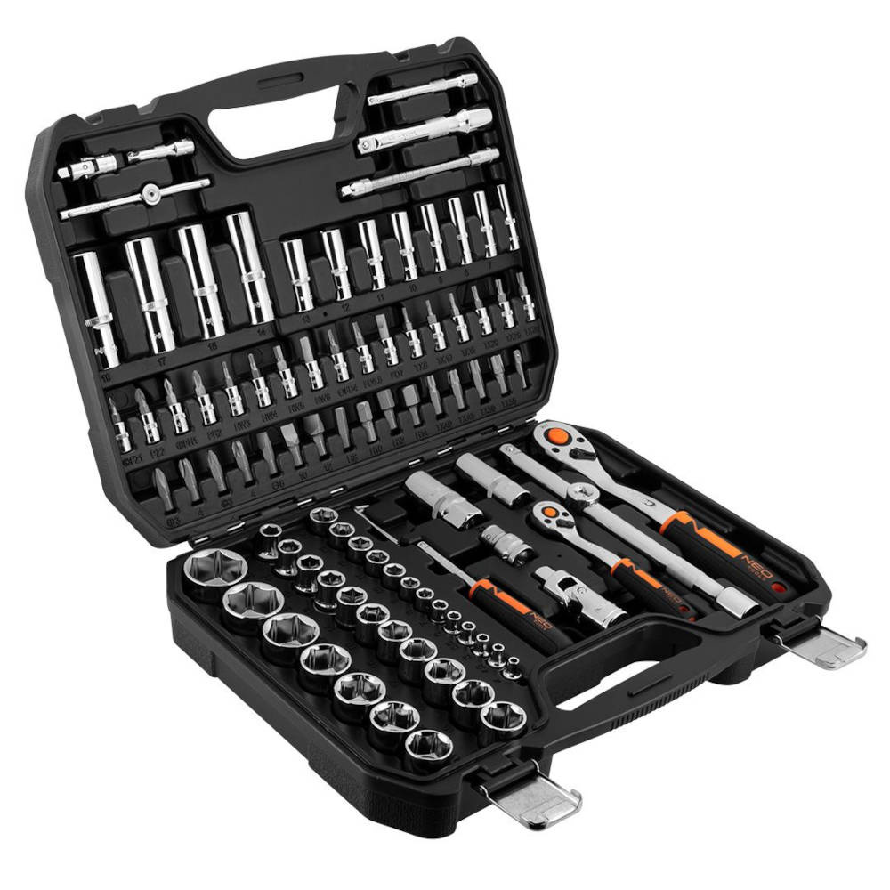 Zestaw kluczy nasadowych NEO Tools 10-062 1/4", 1/2" 94 szt. - obrazek 1
