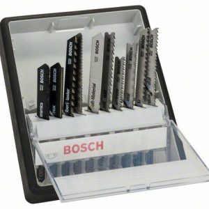 10-elem. zestaw brzeszczotów do wyrzynarki Robust Line do różnych rodzajów materiałów specjalnych (uchwyt T) Bosch 2607010574