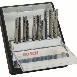 10-elem. zestaw brzeszczotów do wyrzynarki Robust Line do różnych rodzajów metalu (uchwyt T) Bosch 2607010541