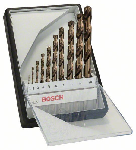 10-elem. zestaw wierteł do metalu Robust Line HSS-Co, 1–10 mm Bosch 2607019925 - obrazek 1