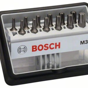 12+1-elem. zestaw bitów do wkrętarek Robust Line M, wersja Extra Hard Bosch 2607002565 12+1-elem. zestaw bitów do wkrętarek Robust Line M, wersja Extra Hard Bosch 2607002565
