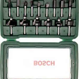 15-częściowy zestaw frezów HM (chwyt 1/4″) Bosch 2607019468 15-częściowy zestaw frezów HM (chwyt 1/4″) Bosch 2607019468
