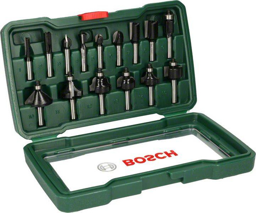 15-częściowy zestaw frezów HM (chwyt 8 mm) Bosch 2607019469 - obrazek 1