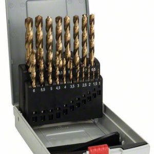 19-częściowy zestaw wierteł do metalu HSS-TiN 1–10mm Bosch 2608587015 19-częściowy zestaw wierteł do metalu HSS-TiN 1–10mm Bosch 2608587015