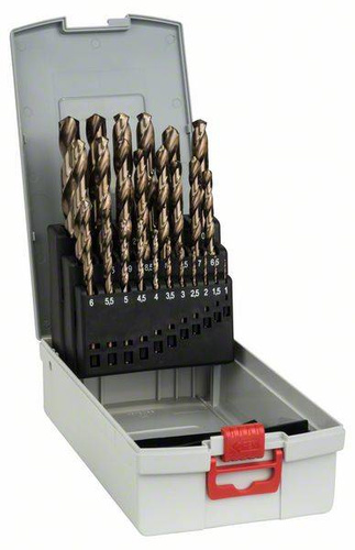 25-elem. zestaw wierteł do metalu ProBox HSS-Co, DIN 338 (stop kobaltu), 1–13 mm Bosch 2608587018 - obrazek 1