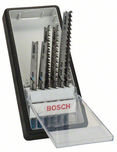 6-elem. zestaw brzeszczotów do wyrzynarki Robust Line Wood and Metal Progressor (uchwyt T) Bosch 2607010531 - obrazek 1