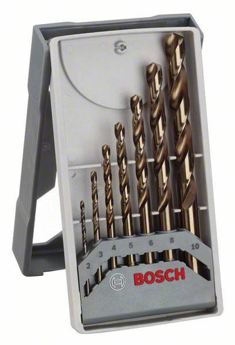 7-elem. zestaw wierteł do metalu Mini-X-Line HSS-Co, 135°, 2–10 mm Bosch 2608589296 - obrazek 1