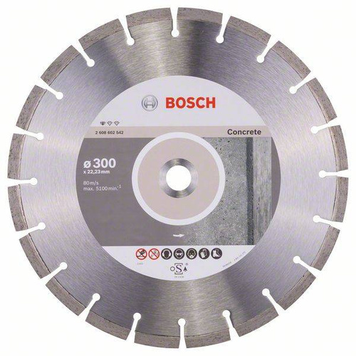 Diamentowa tarcza do betonu 300×22,23×3,1×10 Bosch 2608602542 Diamentowa tarcza do betonu 300×22,23×3,1×10 Bosch 2608602542