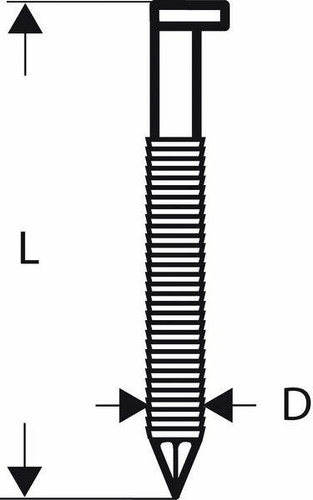 Gwóźdź łączony papierem, łeb D, SN34DK 80RG Bosch 2608200022 - obrazek 1