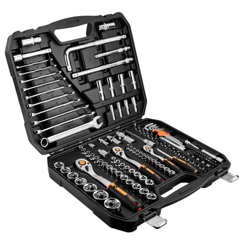 Klucze nasadowe NEO Tools 1/4", 3/8", 1/2" zestaw 126szt. 10-070 - obrazek 1