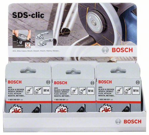 Nakrętka szybkomocująca SDS clic, display (15 szt.) Bosch 2607019033 - obrazek 1