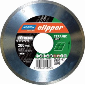 Tarcza diamentowa 200 mm Extreme Ceramic Soft Norton Clipper 70184603234 Tarcza diamentowa 200 mm Extreme Ceramic Soft Norton Clipper 70184603234