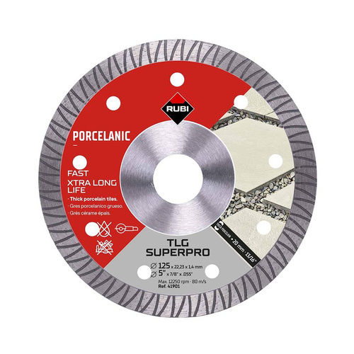 Tarcza diamentowa RUBI TLG 125 EXT SUPERPRO Tarcza diamentowa RUBI TLG 125 EXT SUPERPRO