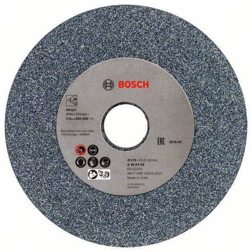 Tarcza do szlifierki stołowej A 36 P4 V6 175x25x32 Bosch 2608600109 - obrazek 1