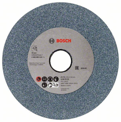 Tarcza do szlifierki stołowej A 60 P4 V6 175x25x32 Bosch 2608600110 - obrazek 1