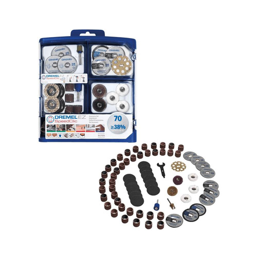 Zestaw akcesoriów Dremel 2615E725JA 70 el. Zestaw akcesoriów Dremel 2615E725JA 70 el.